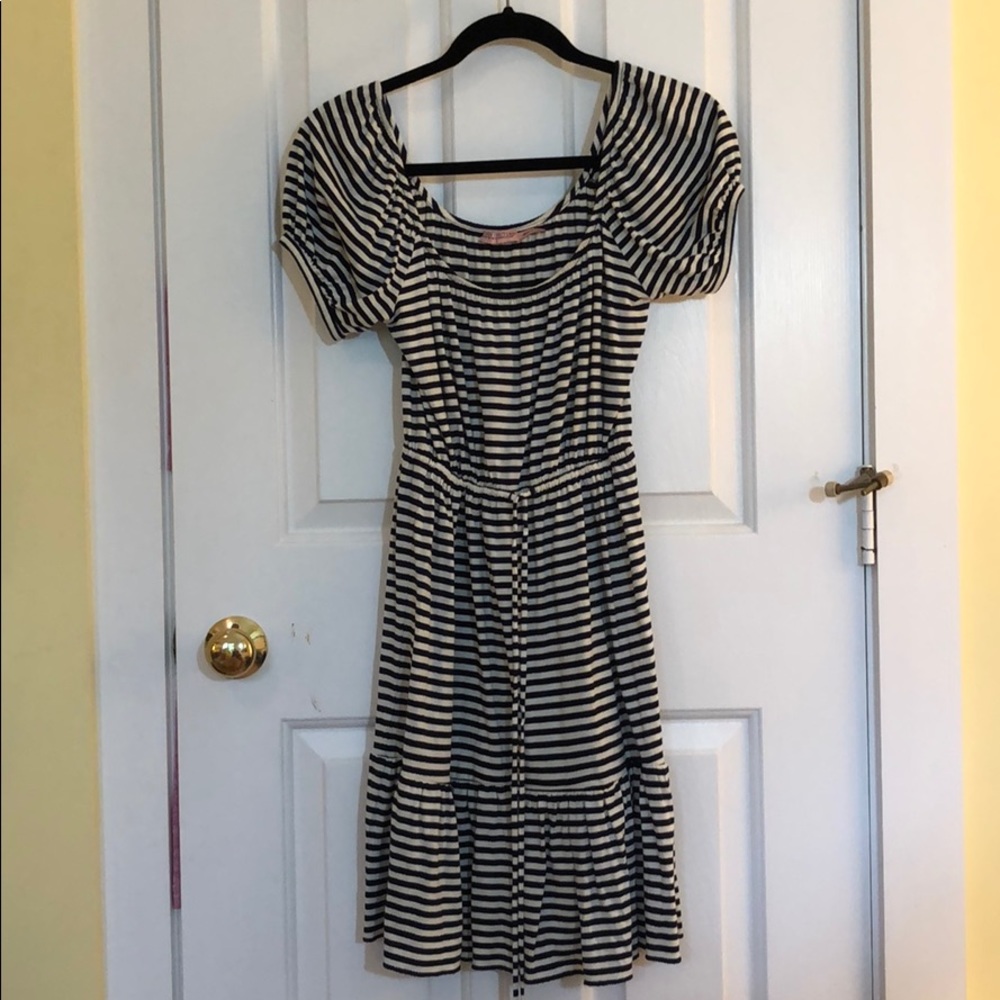 Juicy Couture cotton black and white stripe dress